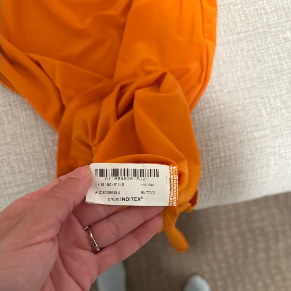 Zara dress NWOT with draped neckline Small - Picture 4 of 4
